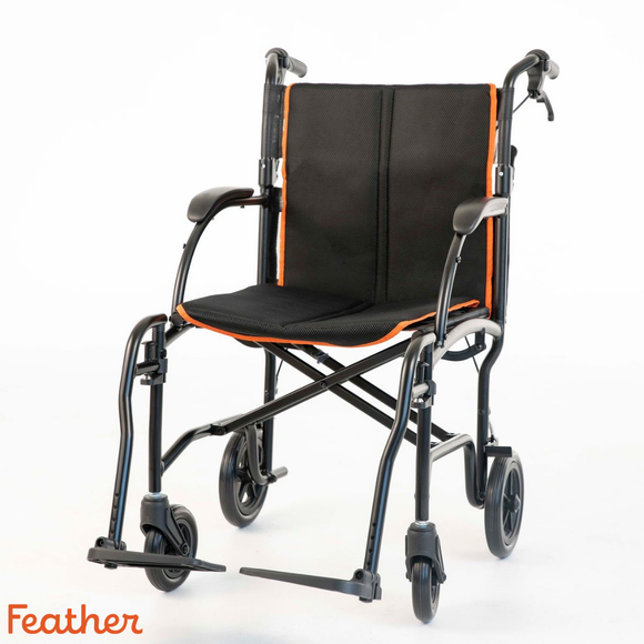 Ultra-Lightweight Transport Wheelchair – Only 13 lbs, Easy to Lift & Fits in Any Car